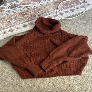 Wild Fable Rich Brown Turtleneck Sweater